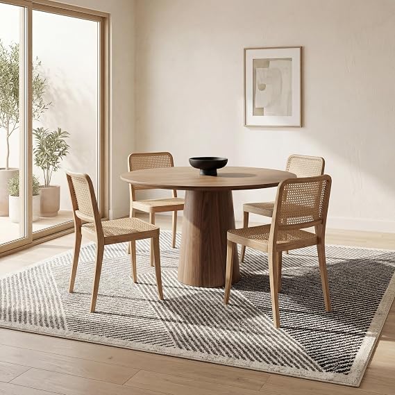 Nuloom Charline Grey/Ivory, 10' x 14', Striped, Soft and Cozy, High Traffic, Stain Resistant, Easy Clean, Durable Area Rug for Bedroom, Living Room, Dining Space, Den, Foyer, Entryway