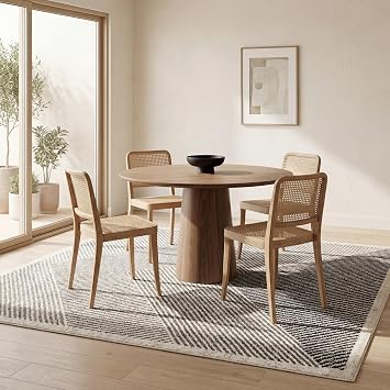 Nuloom Charline Grey/Ivory, 10' x 14', Striped, Soft and Cozy, High Traffic, Stain Resistant, Easy Clean, Durable Area Rug for Bedroom, Living Room, Dining Space, Den, Foyer, Entryway