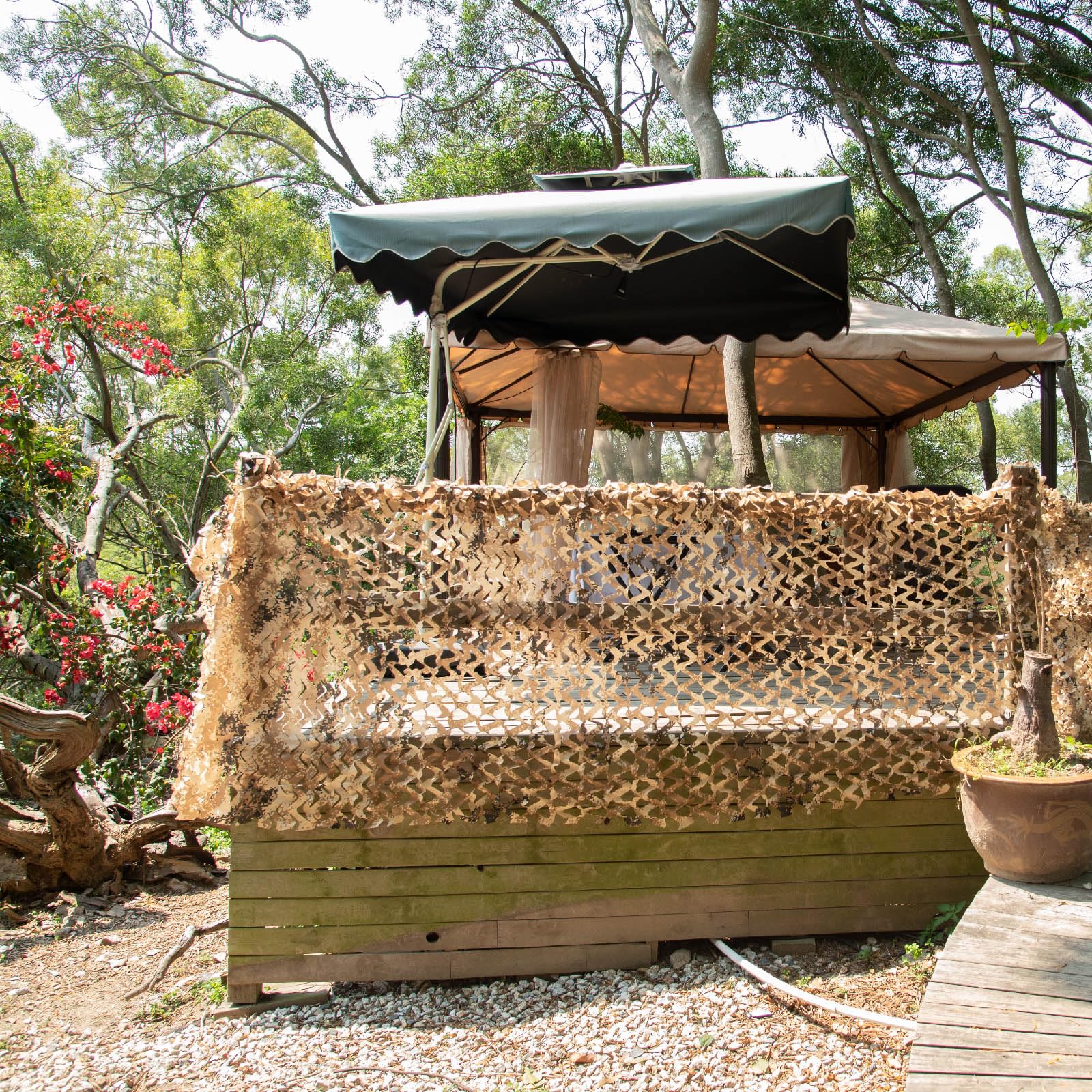 LOOGU - Red de Camuflaje para cortavistas, protección Solar, decoración de bosques, diseño de árboles, para el hogar, jardín, Camping, Caza — view 64