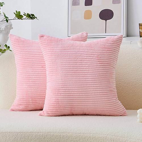 Miniatura 35 de Home Brilliant Fundas de Almohada Decorativas Blancas de 16x16, Juego de 2, Fundas de Almohada Decorativas de Acento, Funda de Almohada para Blanco