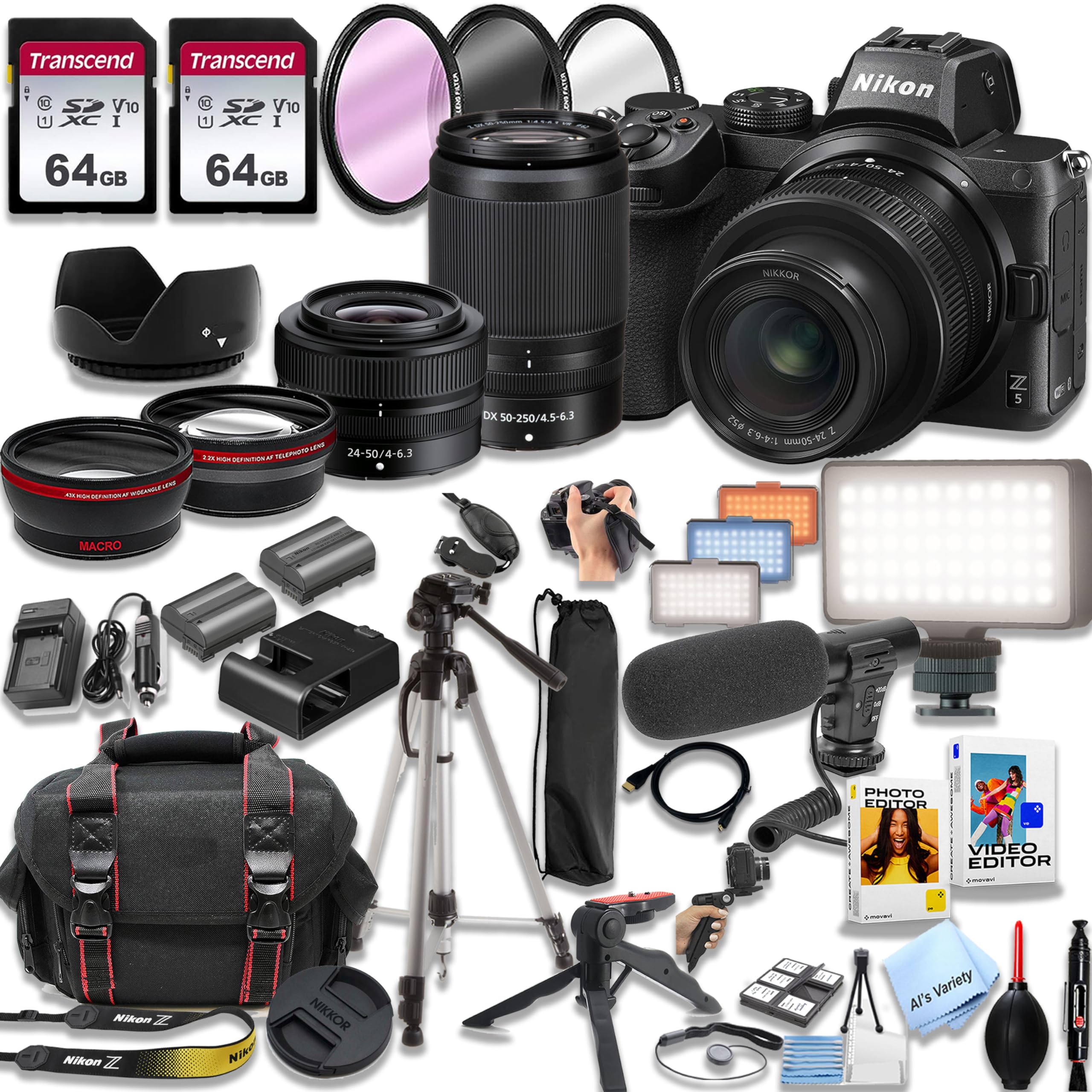 Amazon.com : Nikon Z5 Mirrorless Digital Camera 24.3MP W/Nikkor Z