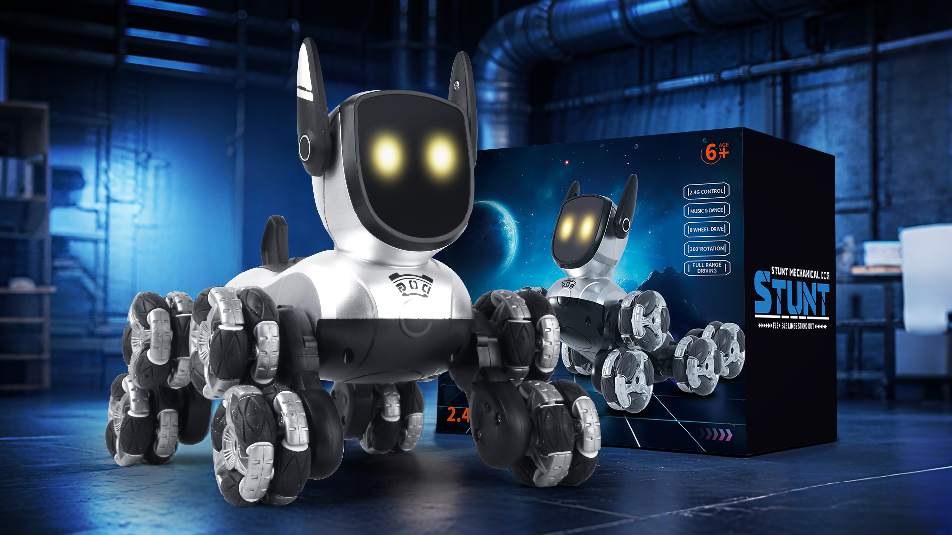 Amazon.com: EversaleT Robot Dog Toy, 2.4GHz 8WD Gesture Sensing rc