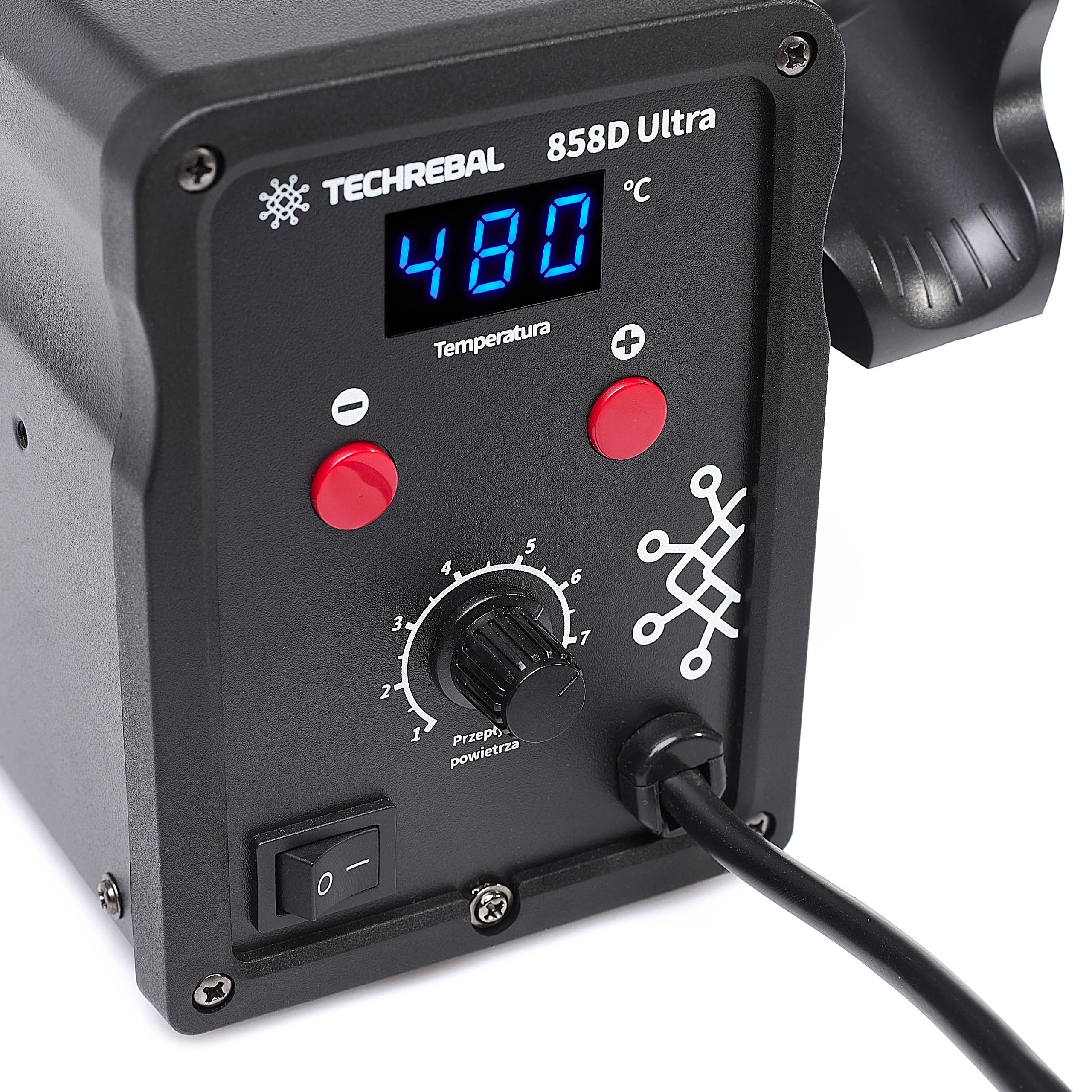 Stazione di saldatura ad aria calda Saldatrice per plastica Techrebal 858D Ultra 750W