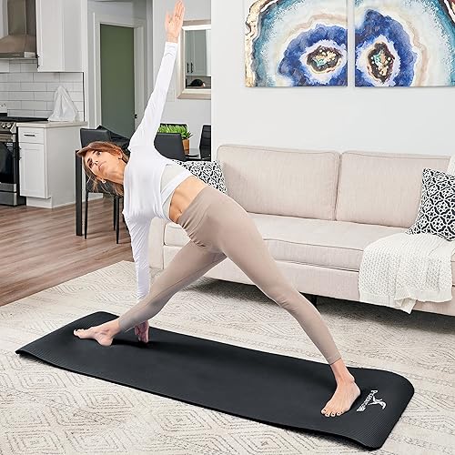 Miniatura 6 de ProSource ProsourceFit 12-Inch Extra Thick 71-Inch Long High Density Exercise Yoga Mat