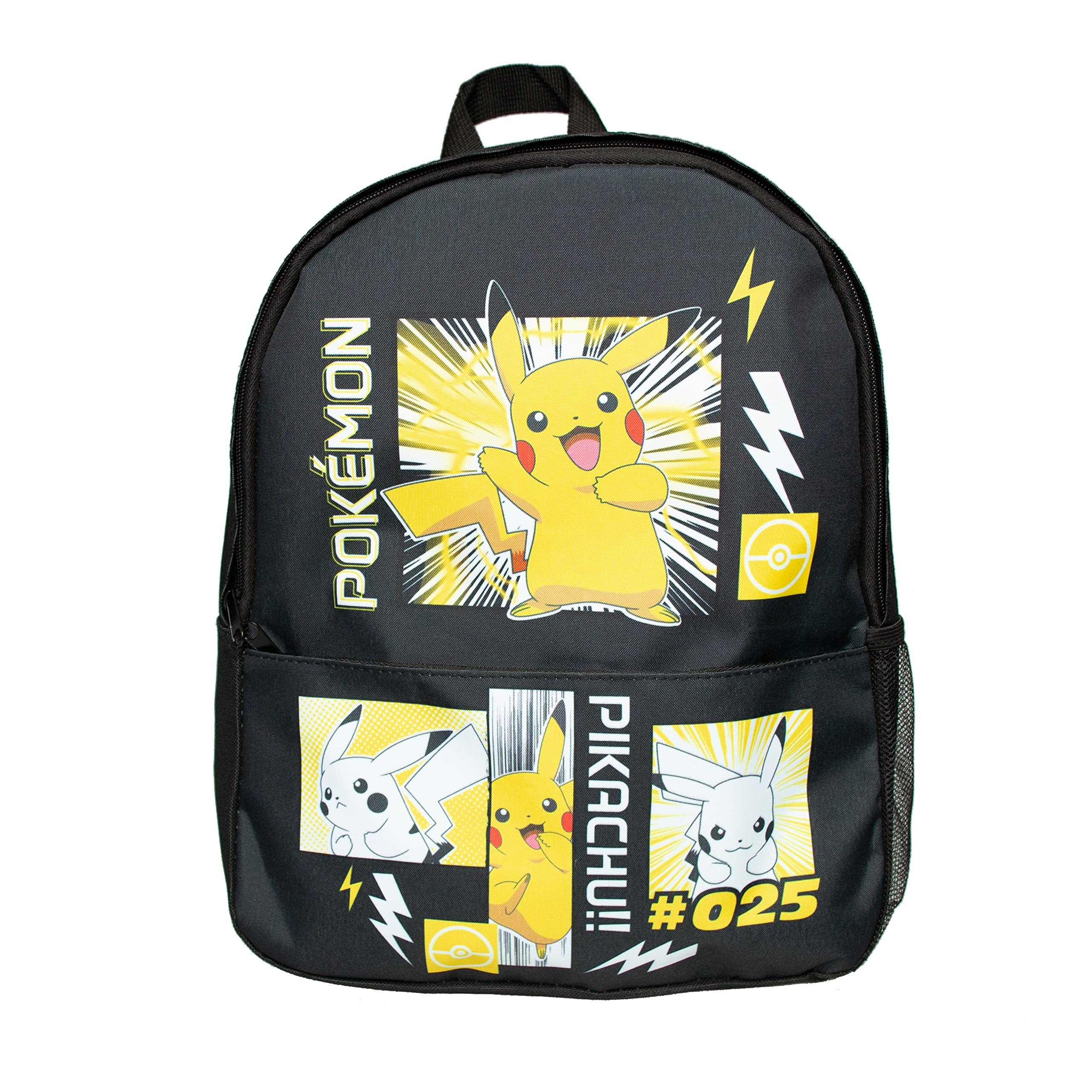 Pokémon Kids School Backpack – Multi-Colour Backpack for Boys & Girls with Padded Adjustable Straps, Front Zipped Pocket & Main Compartment | Official Pokémon Stationery Bag by Blueprint Collections