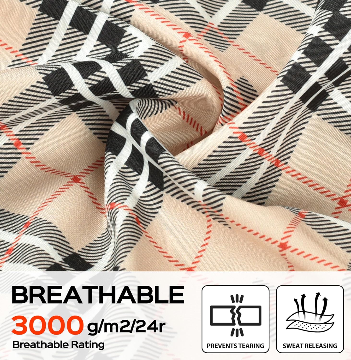 Women's Long Waterproof Rain Jacket - Lightweight Packable-Windbreaker, Removable Hood Outdoor Coat (S-XXL)