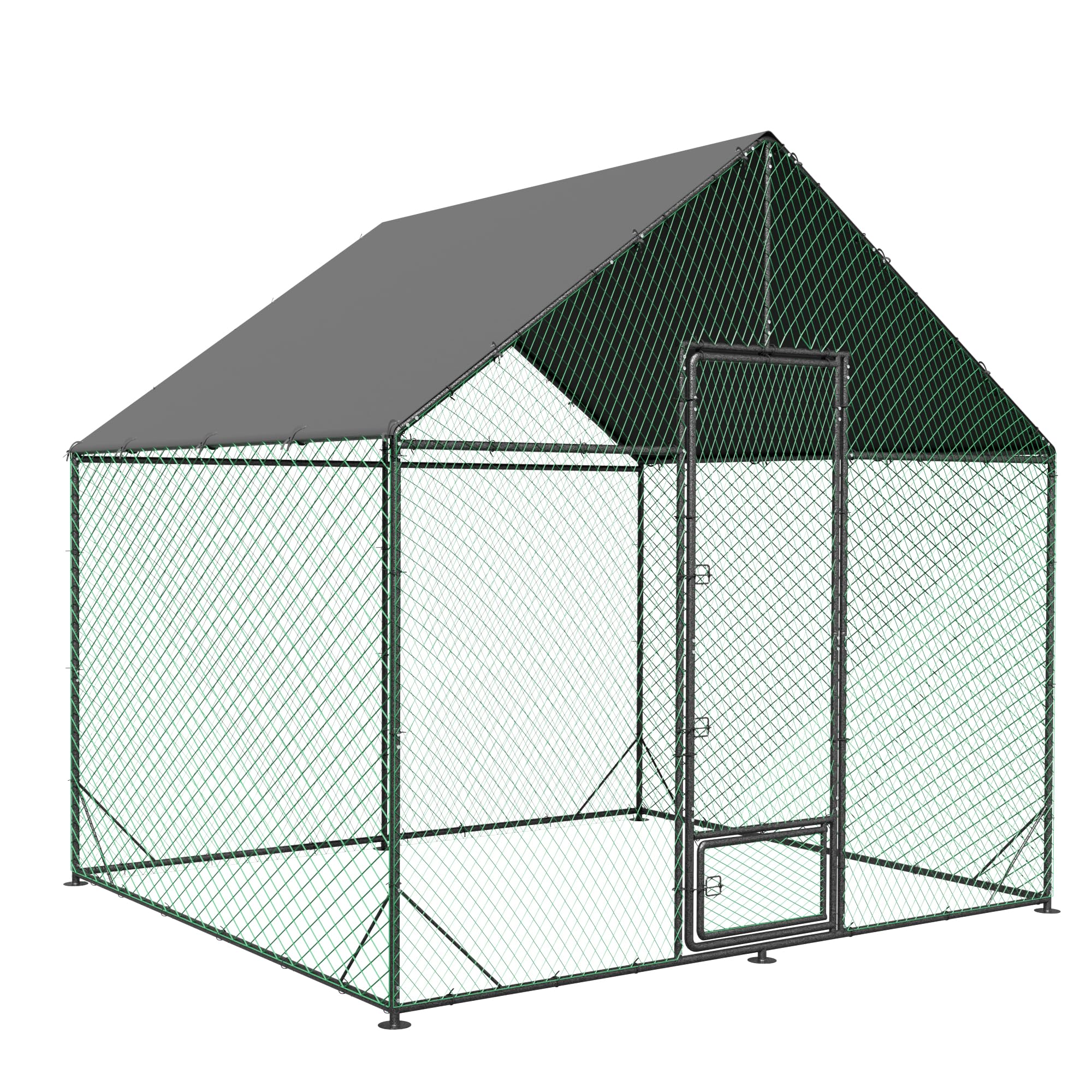 Amazon | BingoPaw 鶏小屋 屋外 大型 屋根付き 鶏ケージ 鶏舎 鶏小屋