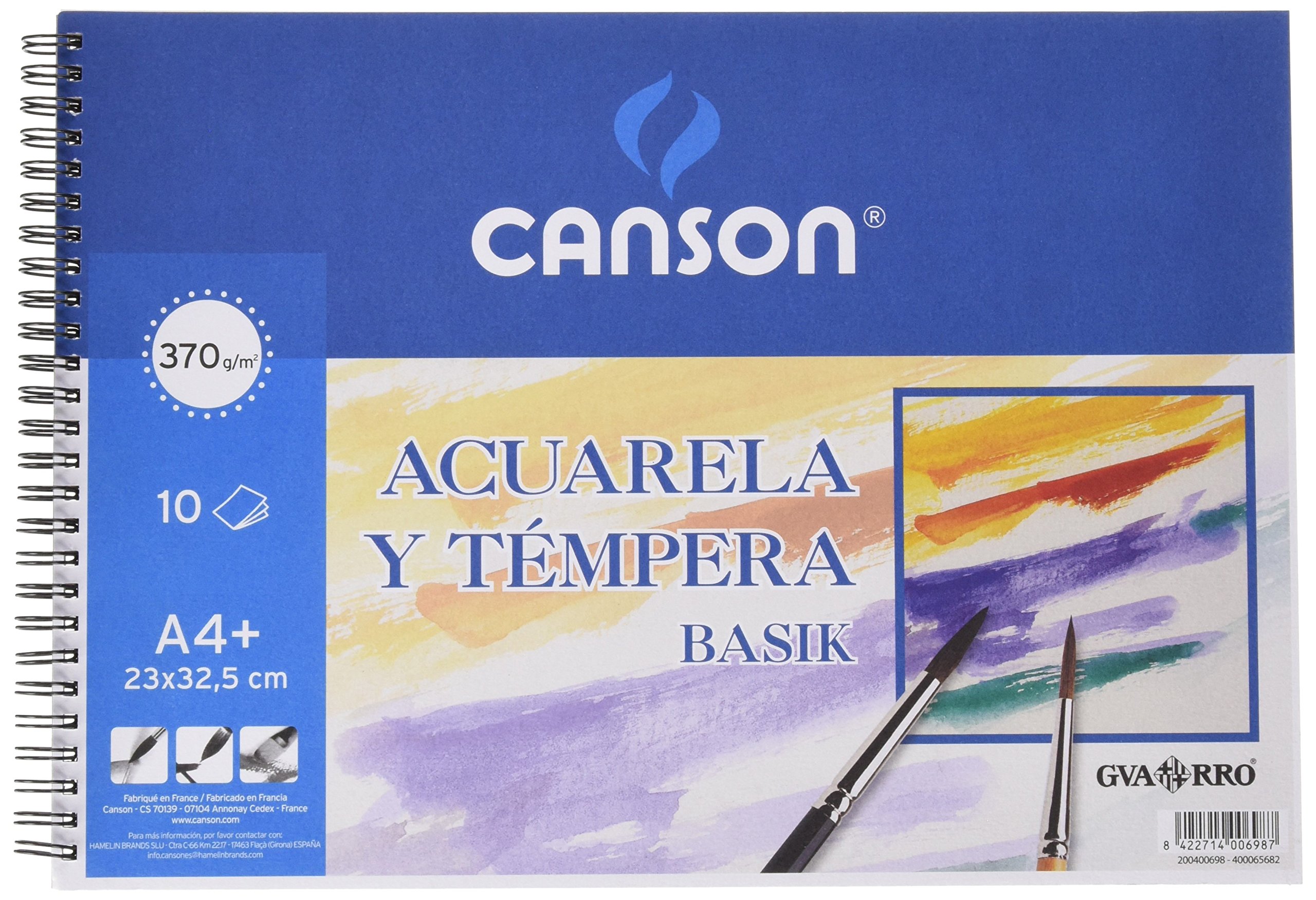 Guarro Canson 822647 A4 370 g Notepad of 10 Pages