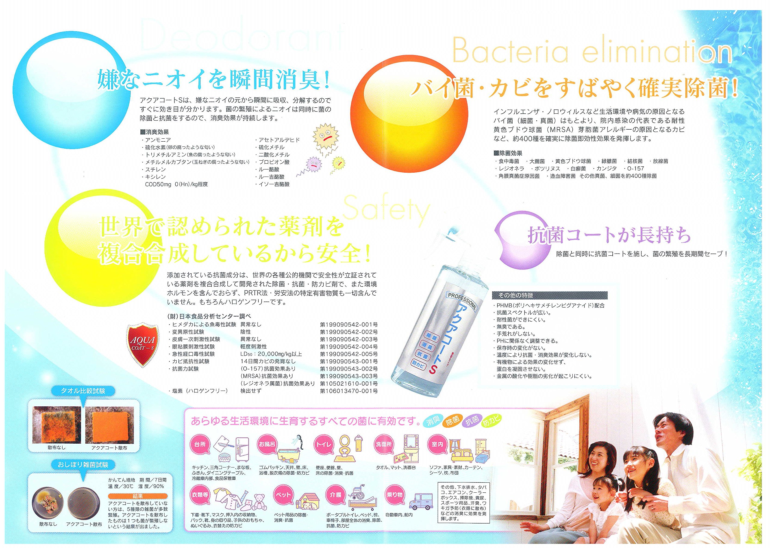 除菌 抗菌 防カビ 消臭剤 アクアコートS 200ml