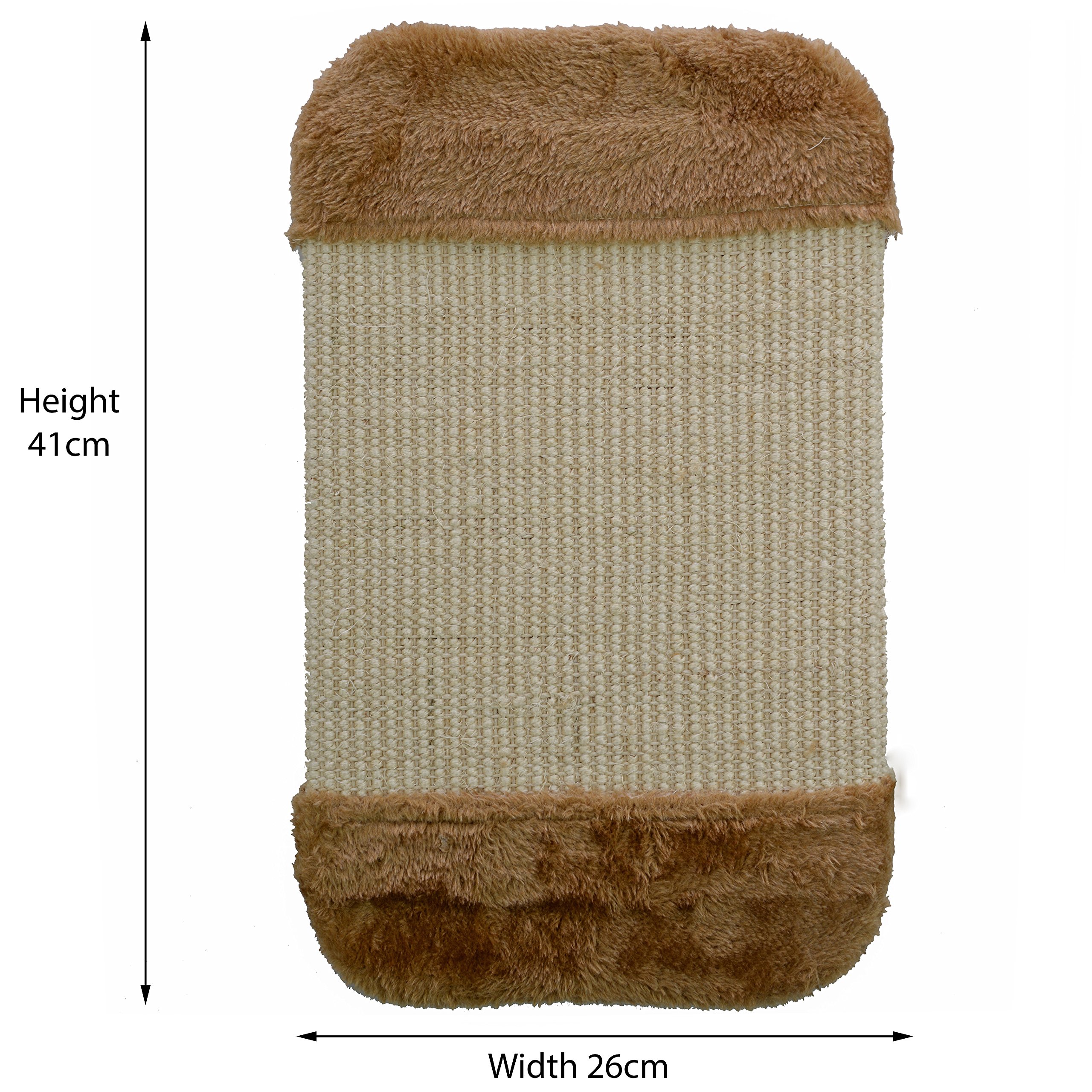 Mool Deluxe Wall Cat Scratching Tree/Post Pad, 41 cm, Beige - Image 2