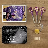 Target Darts Luke Littler Gen 1 Prodigy 90% Tungsten Darts Nyíl Készlet 22G - Arany Acél Hegyekkel, K-Flex Szárnyakkal, Swiss Point Technoló 6