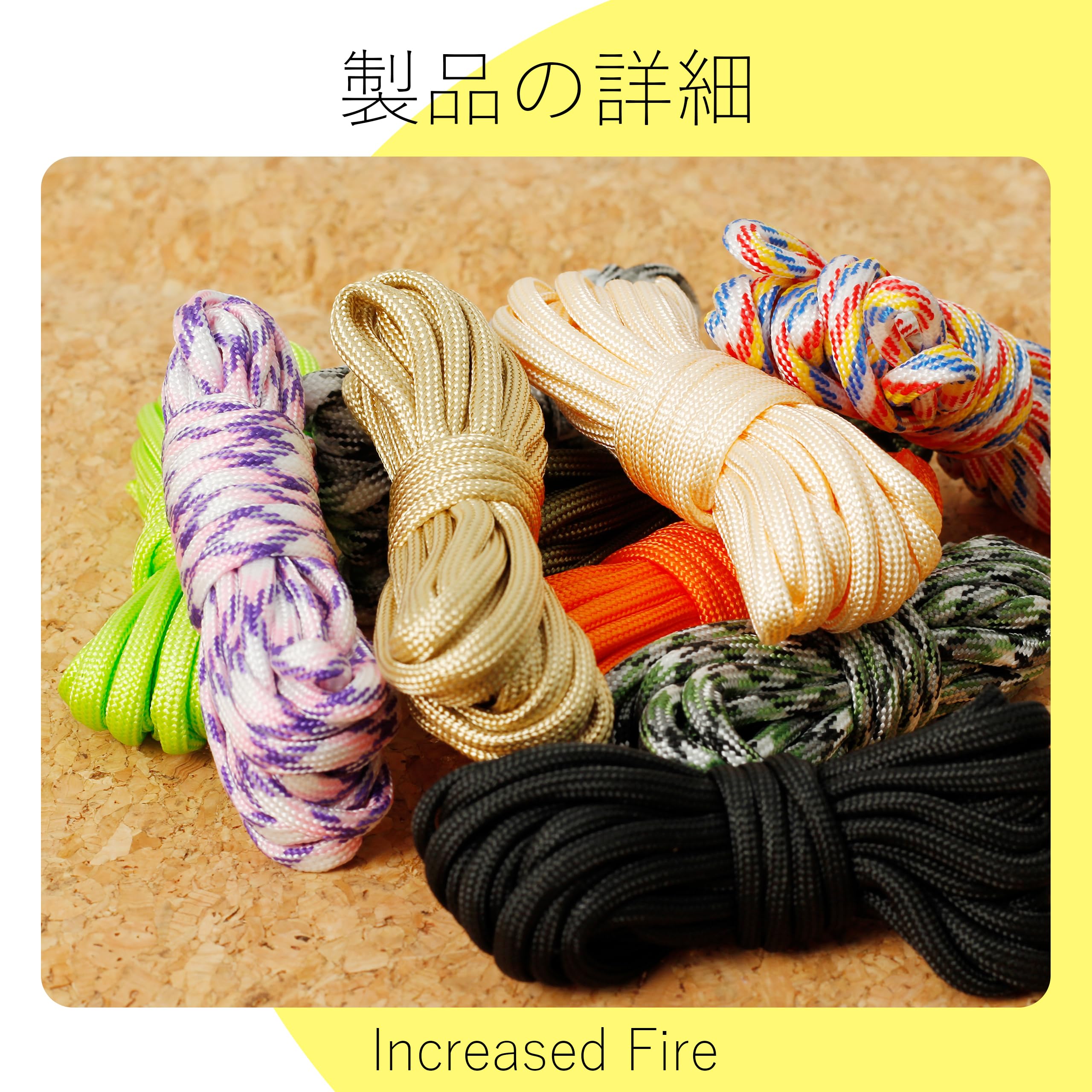 Amazon.co.jp: パラコード ストラップ 10色 長さ3m 4mm DIY パラコード