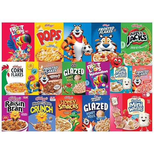 RoseArt - Kellogg's - Cereal Favorites Modern - 1000 Piece Jigsaw Puzzle