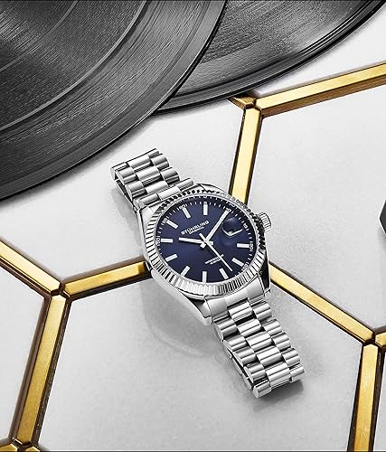 Miniatura 5 de Stuhrling Original Symphony Regent Coronet Reloj de pulsera de acero inoxidable para hombre