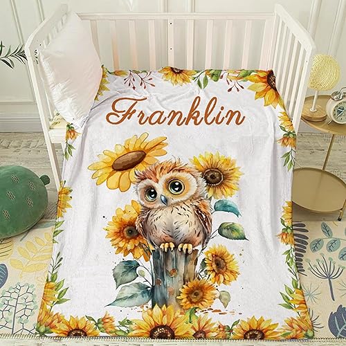 Vista 50 de Regalo personalizado para niños/niños, mantas de zorro personalizadas para sofá, cama, dormitorio, sala de estar, manta ligera