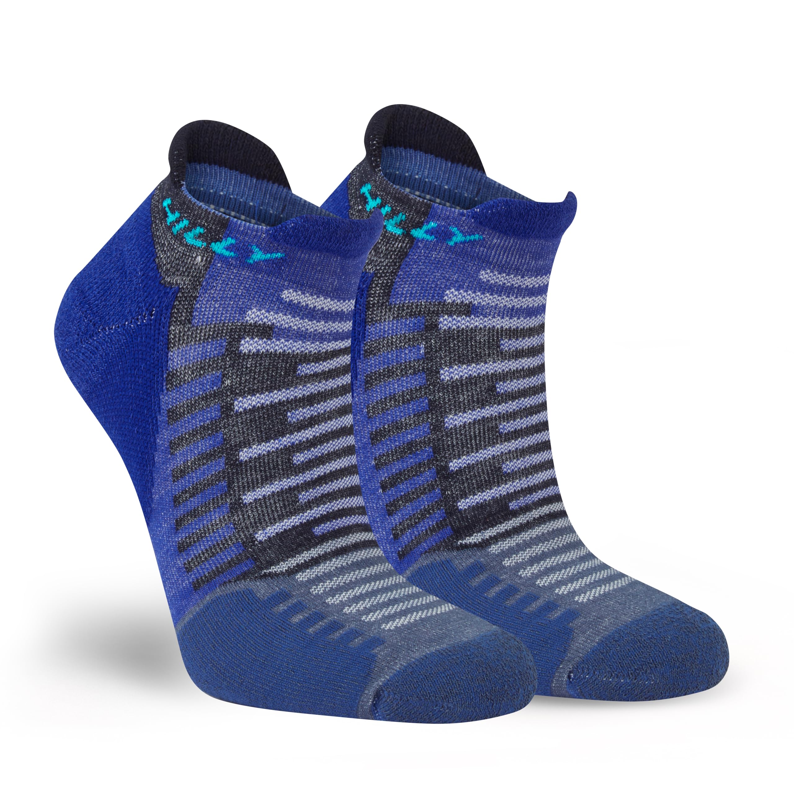 Hilly, Active - Socklet - Min Cushioning, Cobalt/Black, S