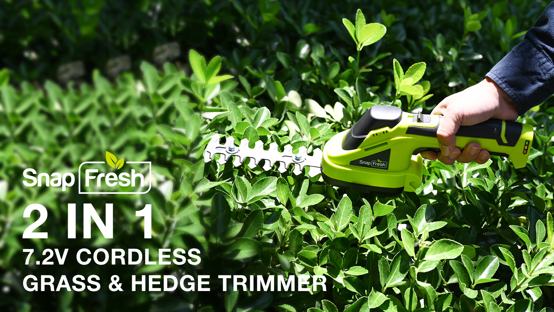 Amazon.com : SnapFresh Cordless Grass Shear Bush Trimmer, 2 in 1