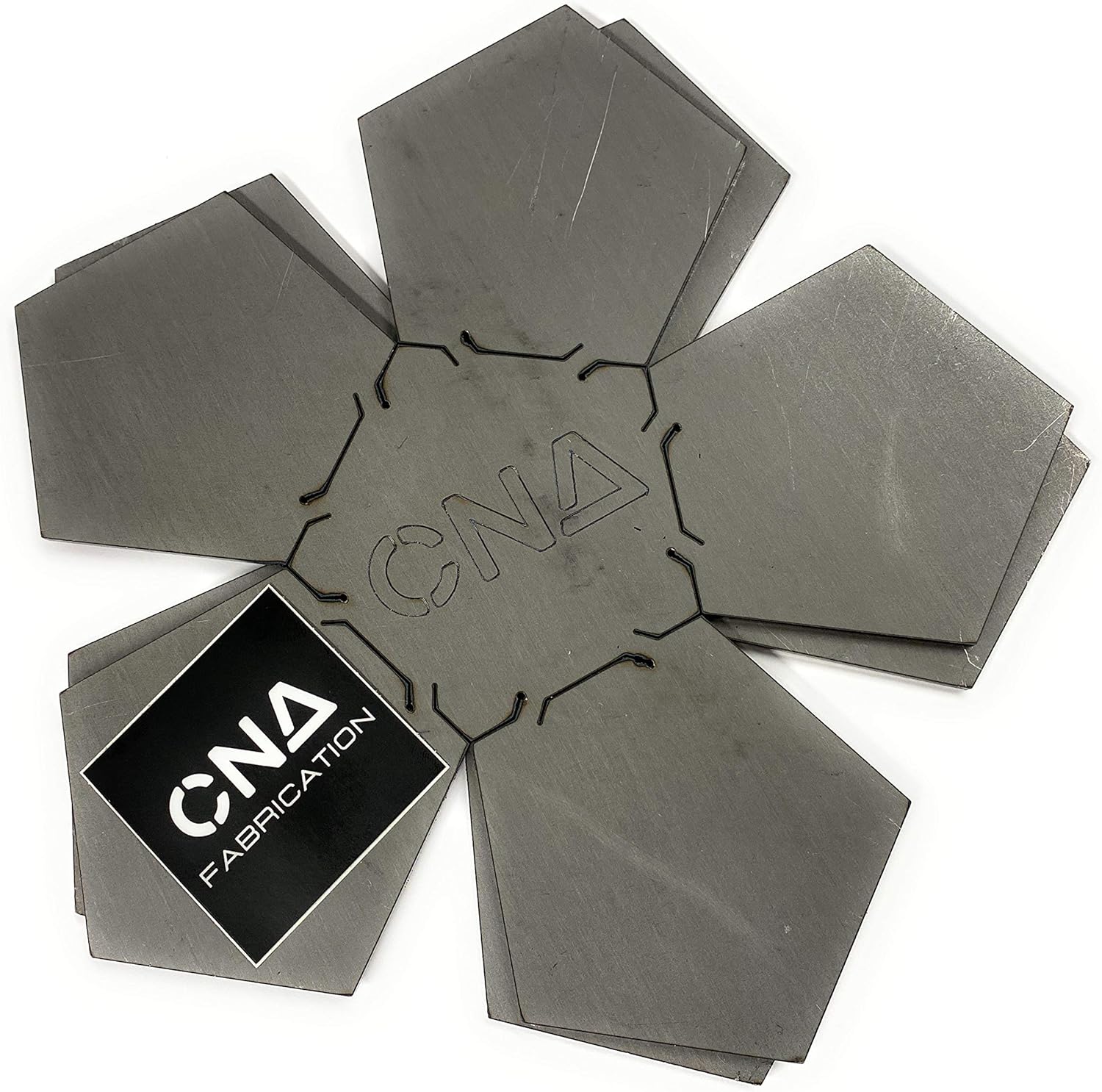 Welding Kit - Folding Pentagon Ball (Dodecahedron) - 2 Inch Sides - 11 Gauge (1/8" Thick) - Mild Steel - Practice Weld with MIG, TIG, Gas, Arc, Stick and Wirefeed (other, 2") - - 