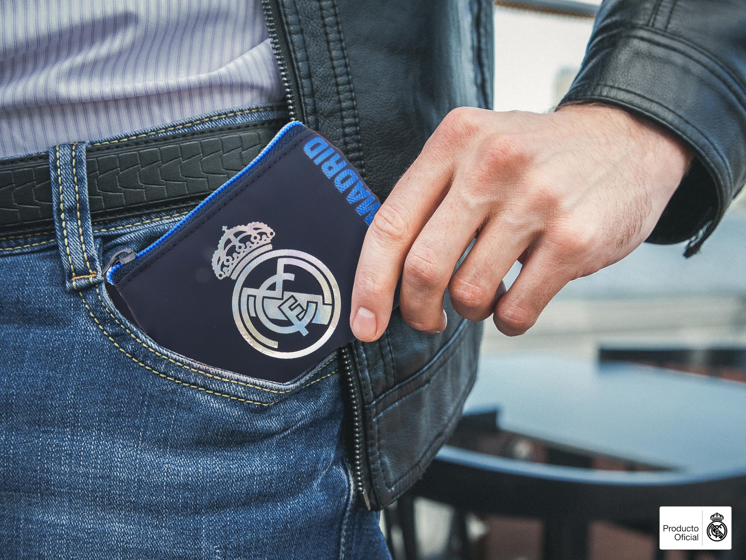 CYPBRANDS Real Madrid Oficjalny Portfel Billetero Cartera Niebieski
