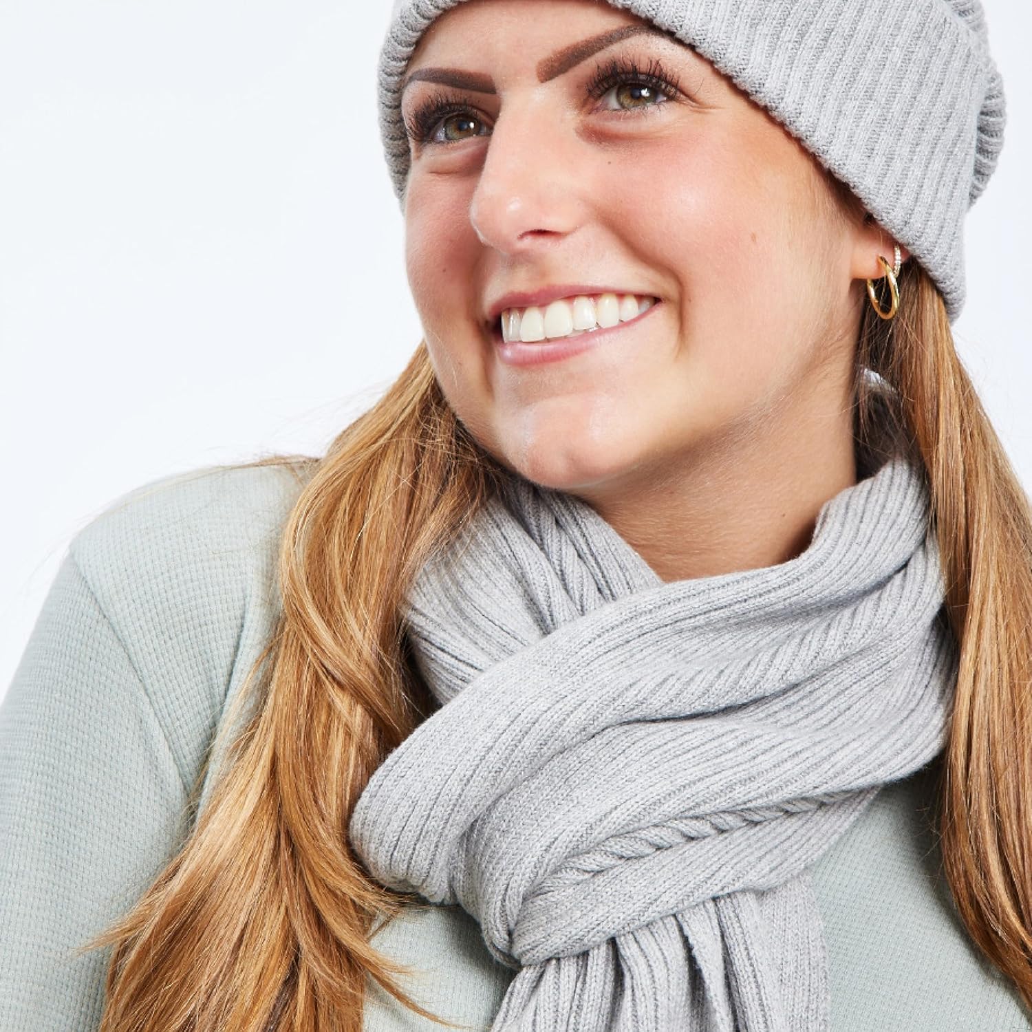 HonestBaby Baby Family Matching Holiday Scarf Organic Cotton for Men, Women