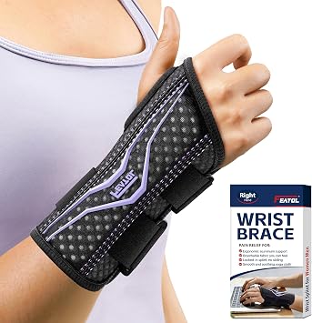 FEATOL Back Brace Large/X-Large+Wrist Brace Right Hand Large