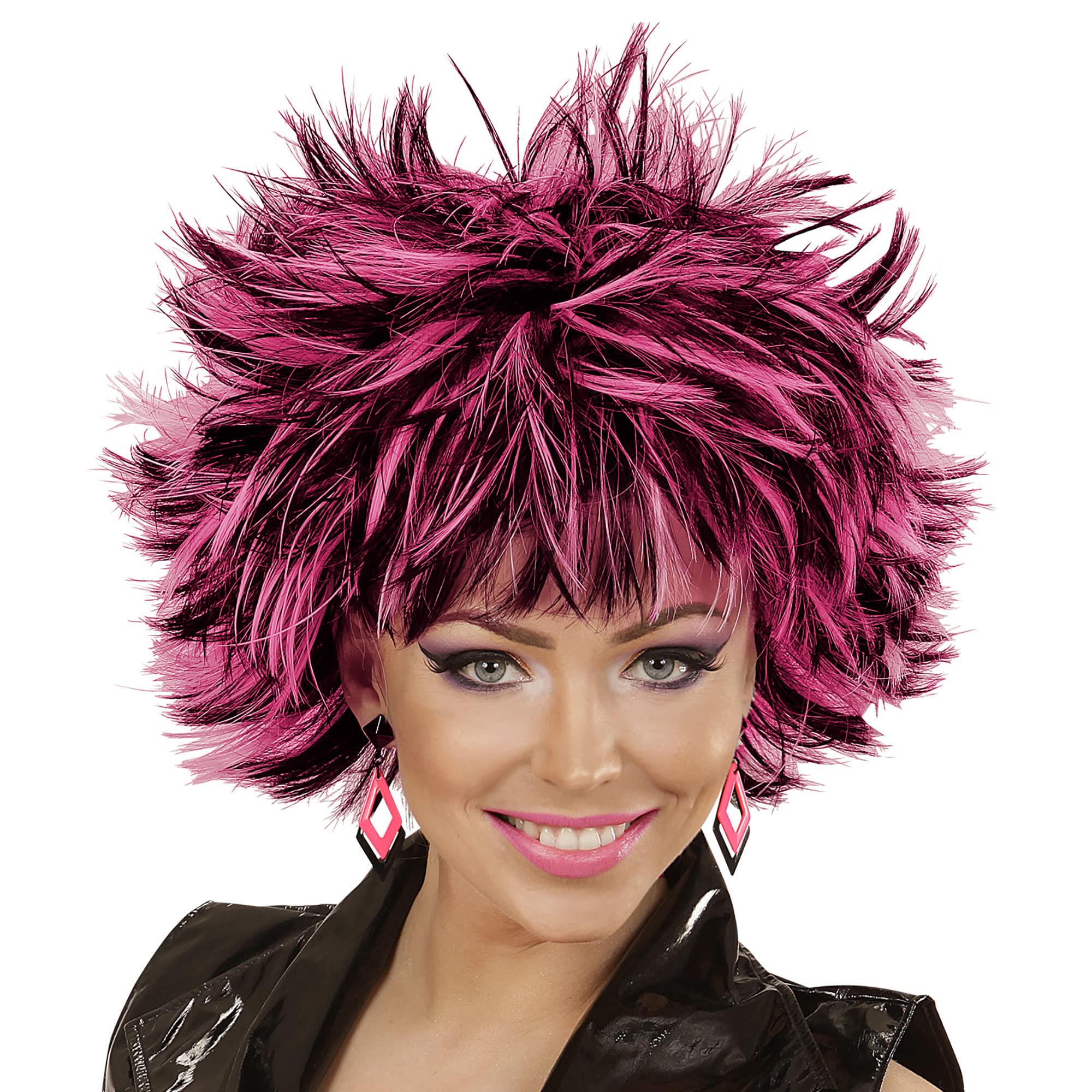 Widmann Parrucca Nero Rosa Funky