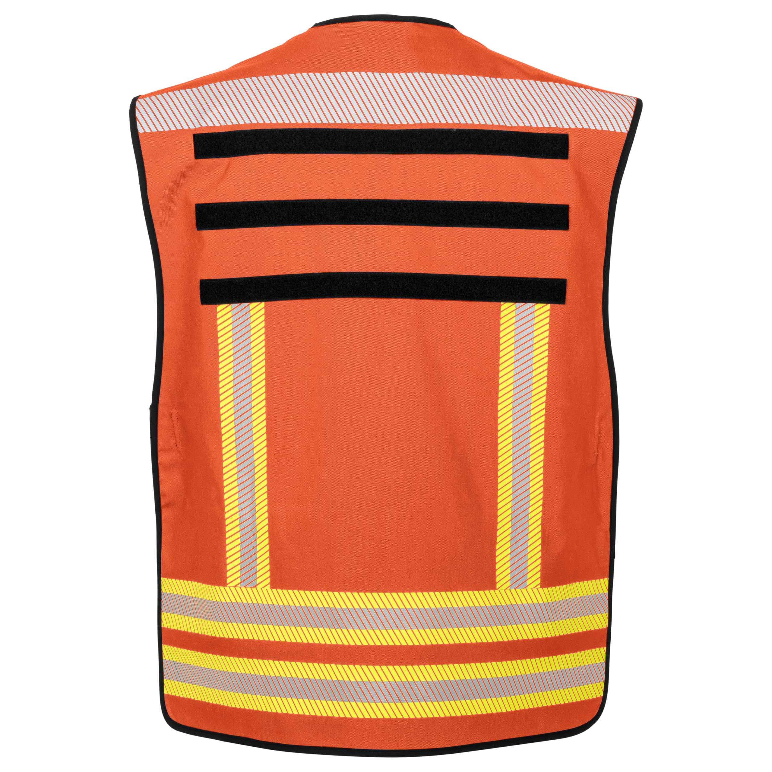 PACOTEX Gilet funzionale NEO per la marcatura del personale con strisce riflettenti segmentate giallo-argento-giallo