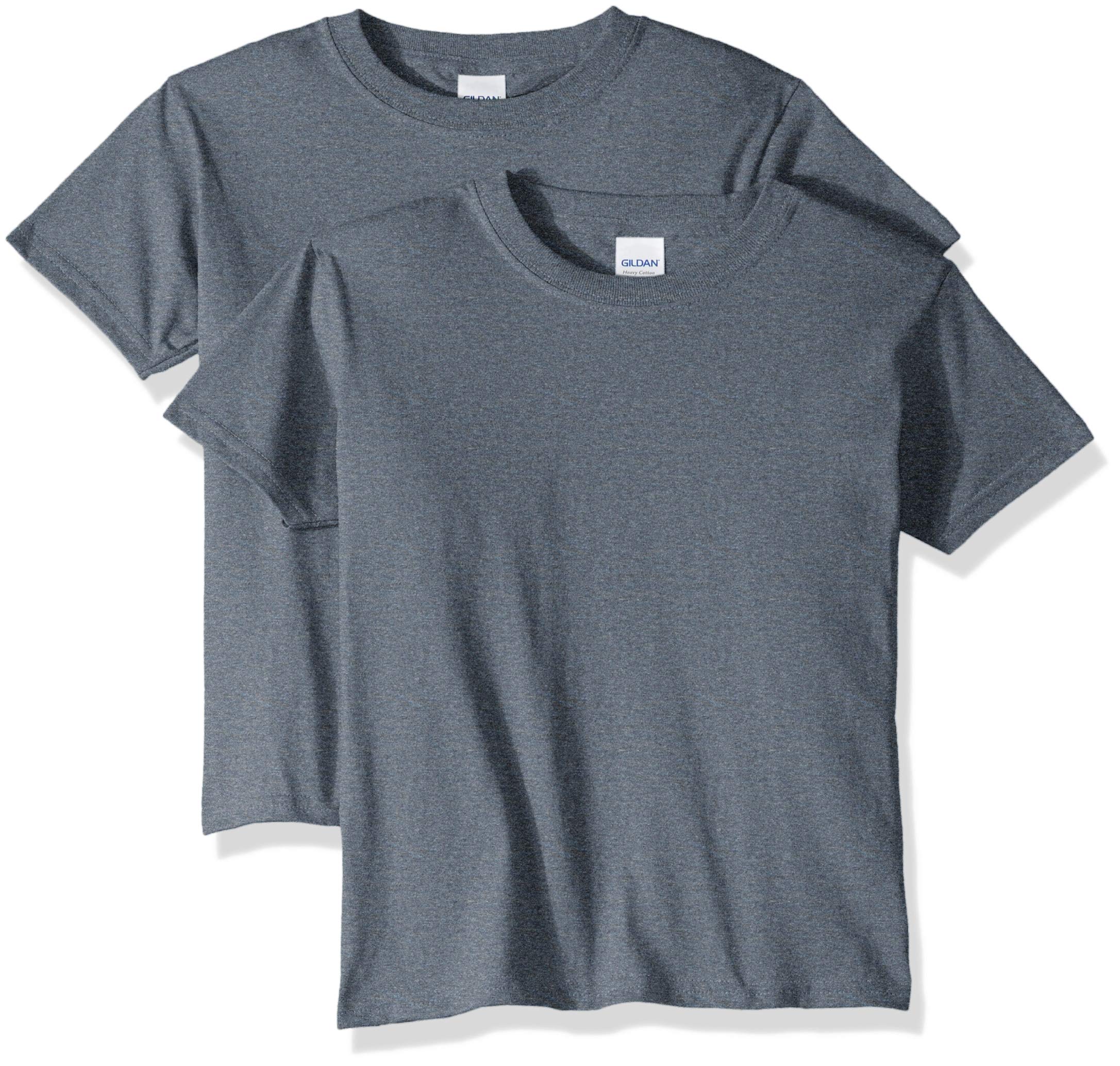 Gildan Unisex-Child Gildan Youth Heavy Cotton T-Shirt, Style G5000b, 2-Pack