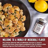 Vista 6 de Burlap & Barrel Zumaque curado - Especias brillantes, ácidas, saladas, ligeramente fermentadas - Zumaque molido para cocinar - Tartness sabroso