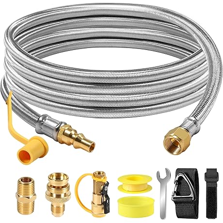 Genuine Propane Hose: Quick Connect with Safety Valve