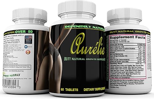 Miniatura 4 de Aurélie El producto de ampliación de glúteos mejor calificado de Estados Unidos - Mejora femenina natural que funciona - 60 tabletas