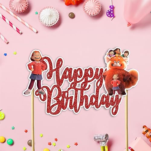Miniatura 3 de Seyal Turn in Red Happy Birthday Cake Topper