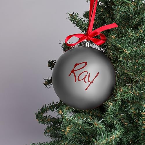 Miniatura 4 de Tiny Ideas Adorno de bola de huella de mano para bebé, incluye pintura para impresión de bebé, regalo de recuerdo navideño de Newborn, adorno