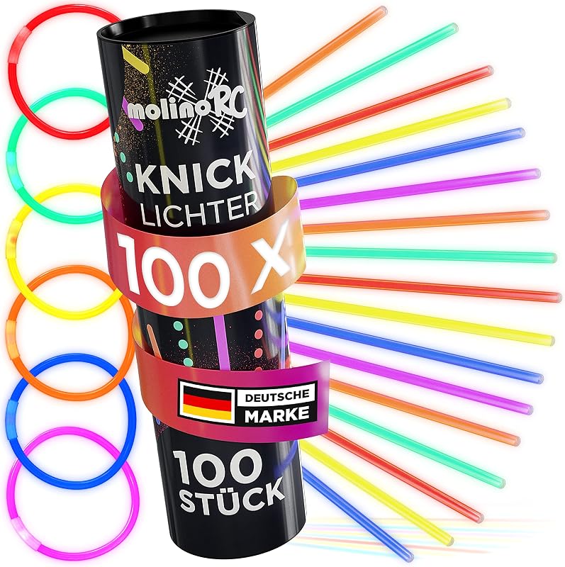 molinoRC Knicklichter, 100 Stück, besonders hell