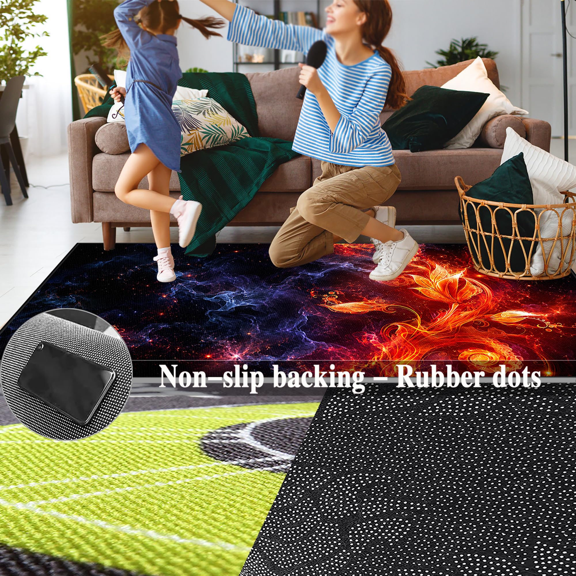 Tapis de Tambour Insonorisé, Tapis Batterie Electronique, Tapis antidérapants, Tapis Insonorisant pour Batterie électrique, Instruments de Musique Tapis de Sol, Accessoires de Batterie 180 x 140 cm