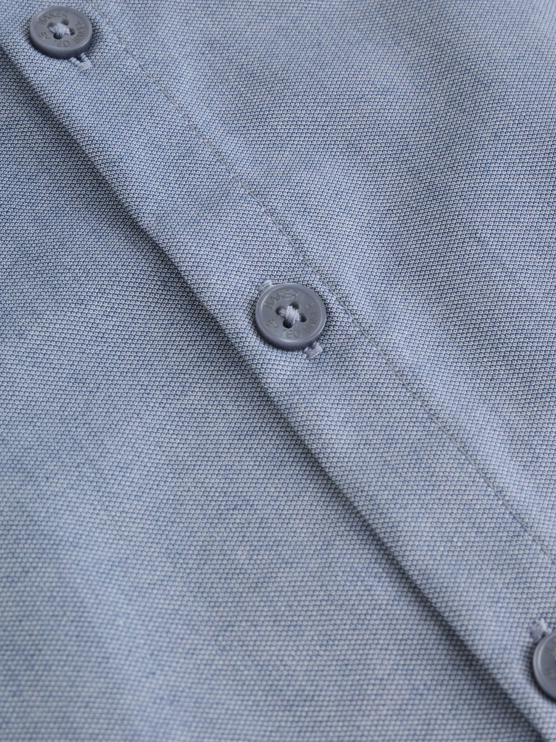 Niños Camisa de Manga Corta con Pajarita en Azul