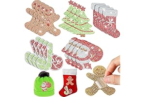 20 Pcs Christmas Rhinestone Iron on Patches