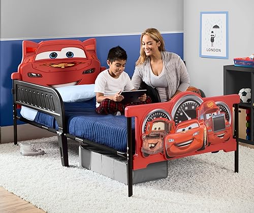 Miniatura 2 de Delta Children Cama individual con estribo 3D de plástico coches DisneyPixar