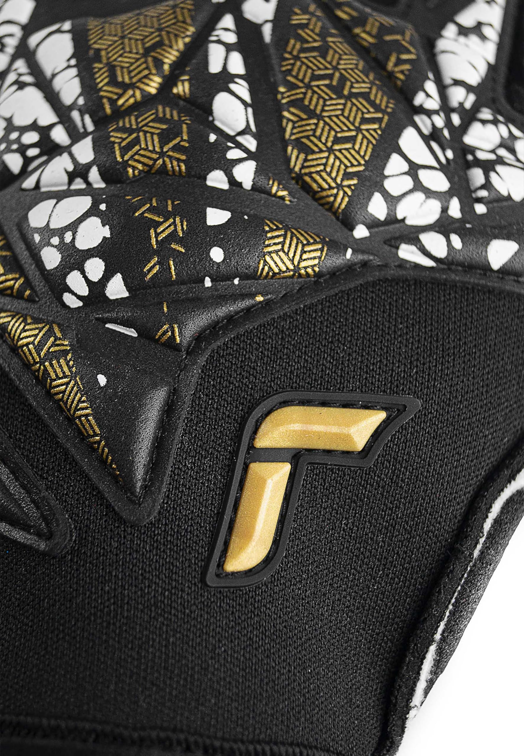 Reusch Profi Torwarthandschuhe Erwachsene | Fingerschutz | starker Grip mit Latexerweiterung | atmungsaktiv | für Training & Spiel | Natur- & Kunstrasen | Attrakt Gold X Evolution Cut Finger Support
