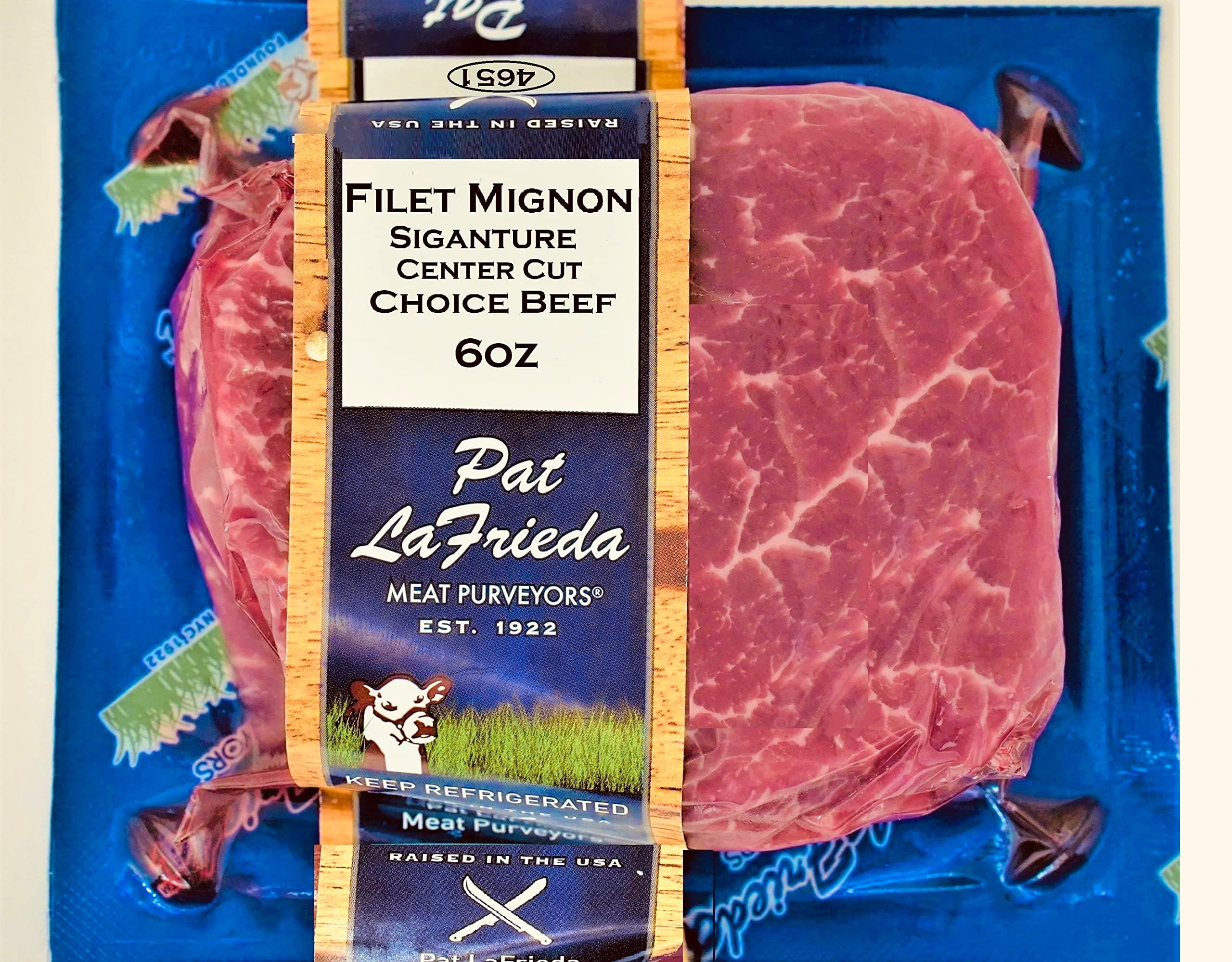 Pat LaFrieda Signature Choice Beef Filet Mignon Center Cut, 6 Ounce