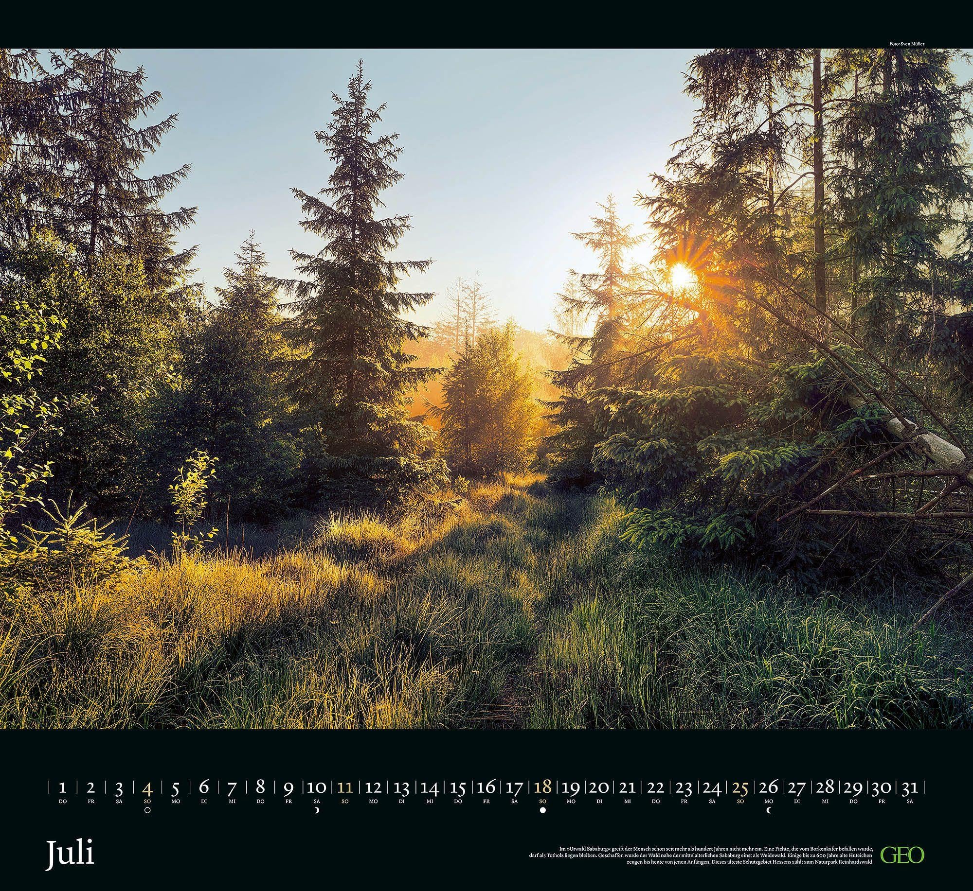 GEO Naturwunder Deutschland 2027: Wandkalender 60x55 cm mit 12 Fotografien, deutschem Kalendarium und Spiralbindung