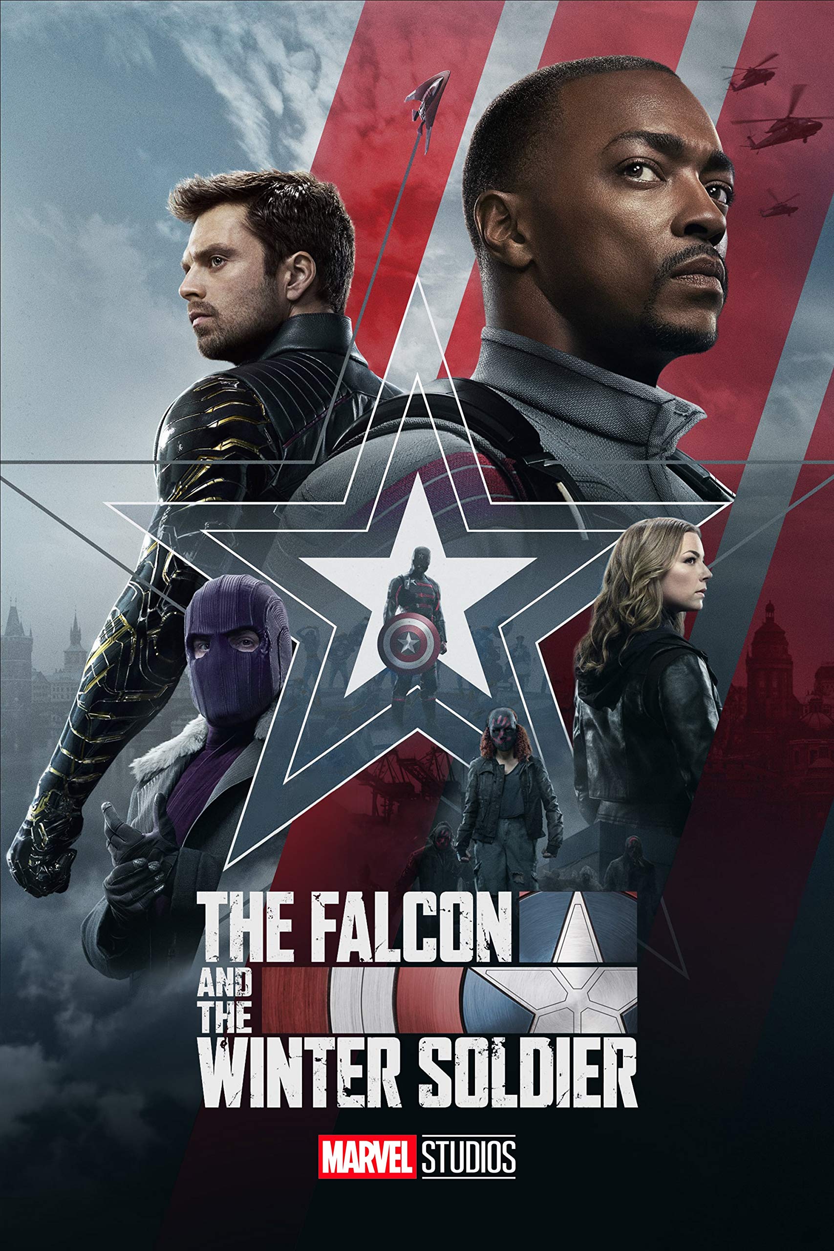 Craftylittlepenguin The Falcon & The Winter Soldier Poster 2021 Print Unframed A3 A2 A4 A1 Maxi Art Wall Art Home Decor Disney- 1904 (A3-297 x 420 mm)
