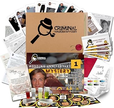 Game - Wedding Anniversary Mystery - Solve Cold Case Files - Hidden Crime Adventure Game with Fictional Case for Date Nights, Parties, or Family Gatherings - Detective Game