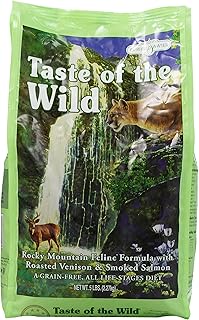 Taste Of The Wild Dry Cat Food, Rocky Mountain Feline Formula With Roasted Venison And Smoked Salmon, 5 Pound