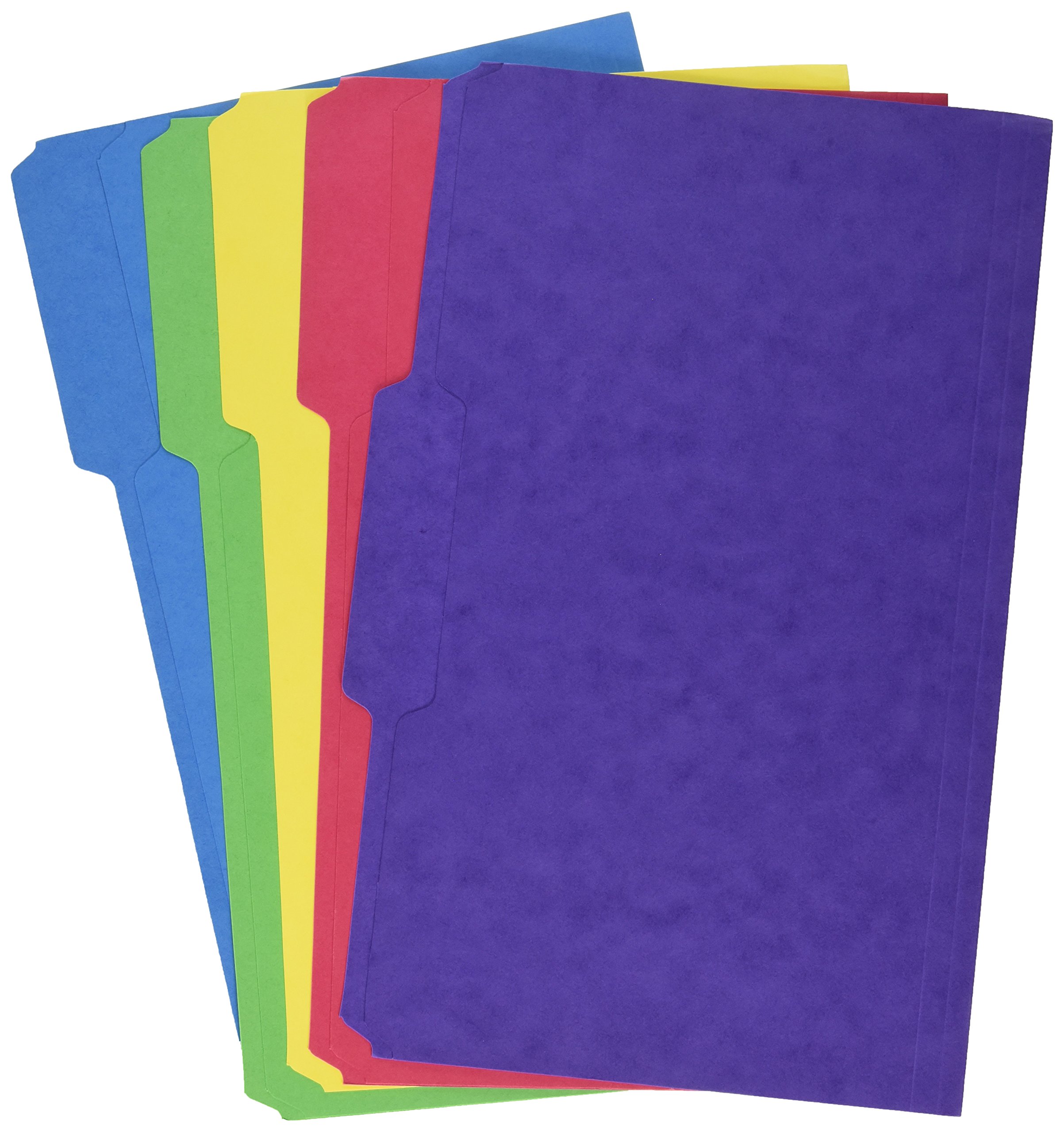 Staples Heavyweight Colored File Folders, 3 Tab, Legal, 50/Box