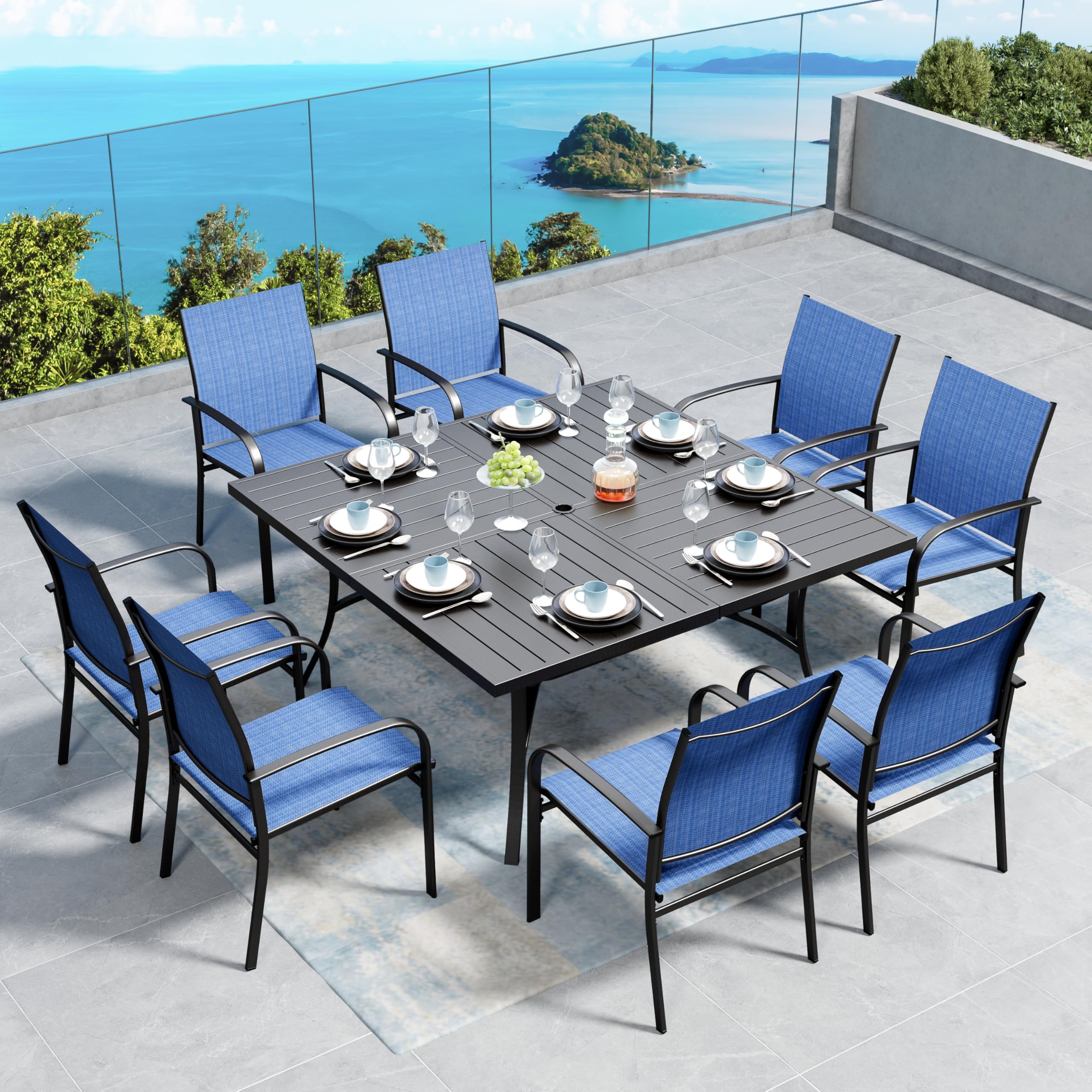 Patio Dining Set for 8, 60