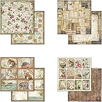 Vista 4 de STAMPERIA INTERNATIONAL, KFT PAPEL PAD 8X8 10PK FOREST, 20.3 x 20.3 (8" x 8"), multicolor