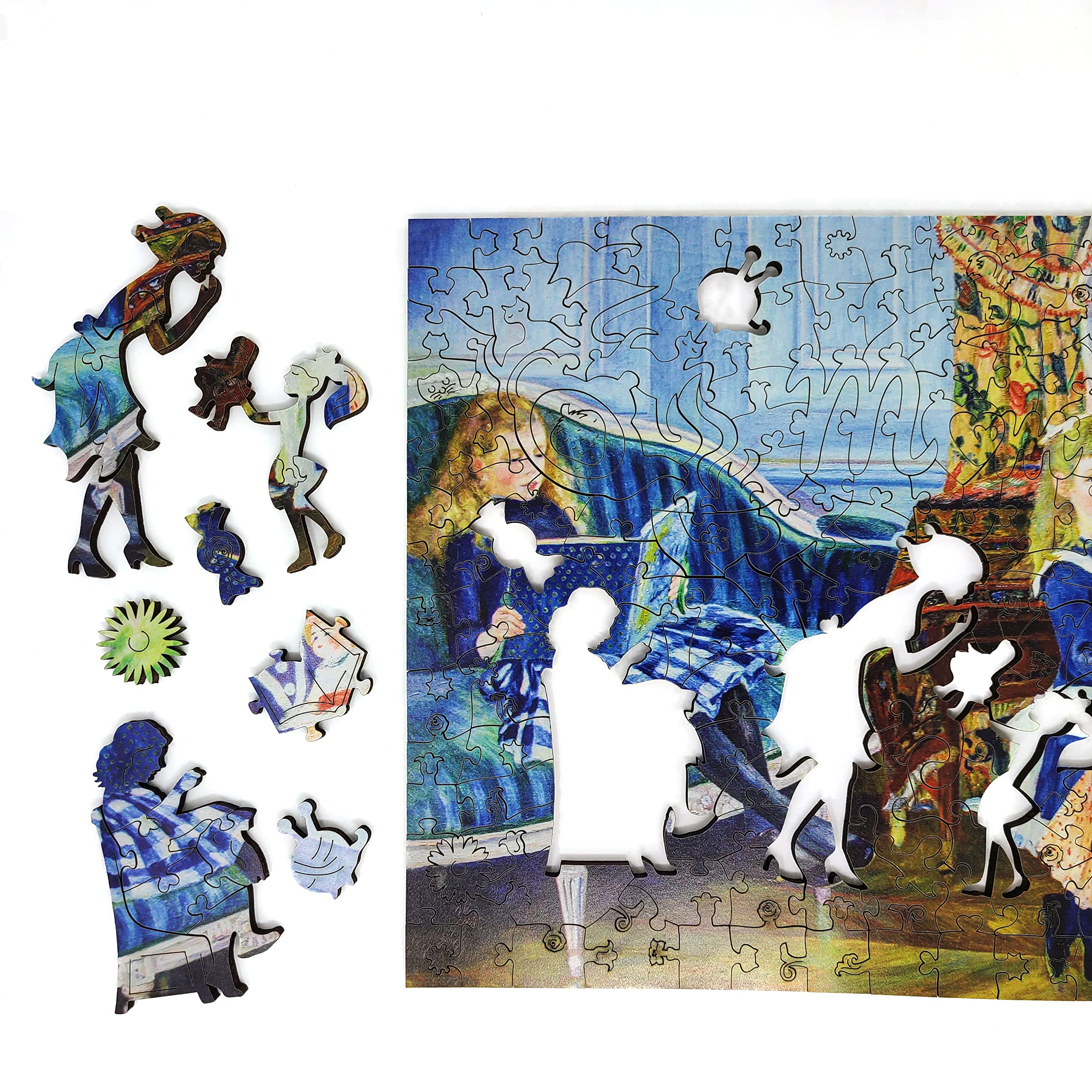 Amazon | FoxSmartBox 木製ジグソーパズル 大人用 ユニークな形の