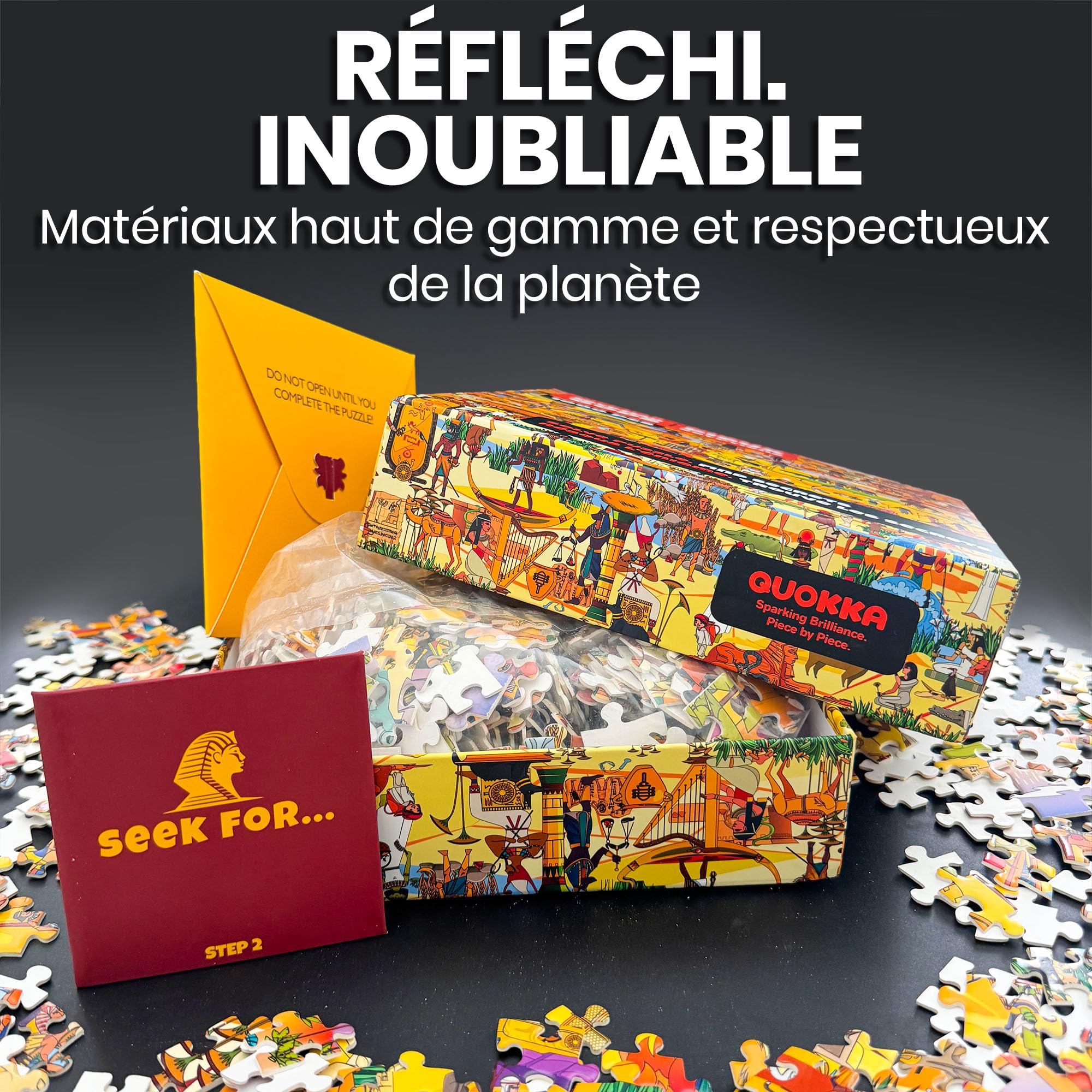 Puzzle pour Adultes - Puzzle 1000 Pieces Adulte | Dieux Nordiques, Grecs, Égyptiens - Lot de 3 Puzzles Pour Adultes de 1000 Pièces – Secrets Cachés et Histoire Audio Amusants