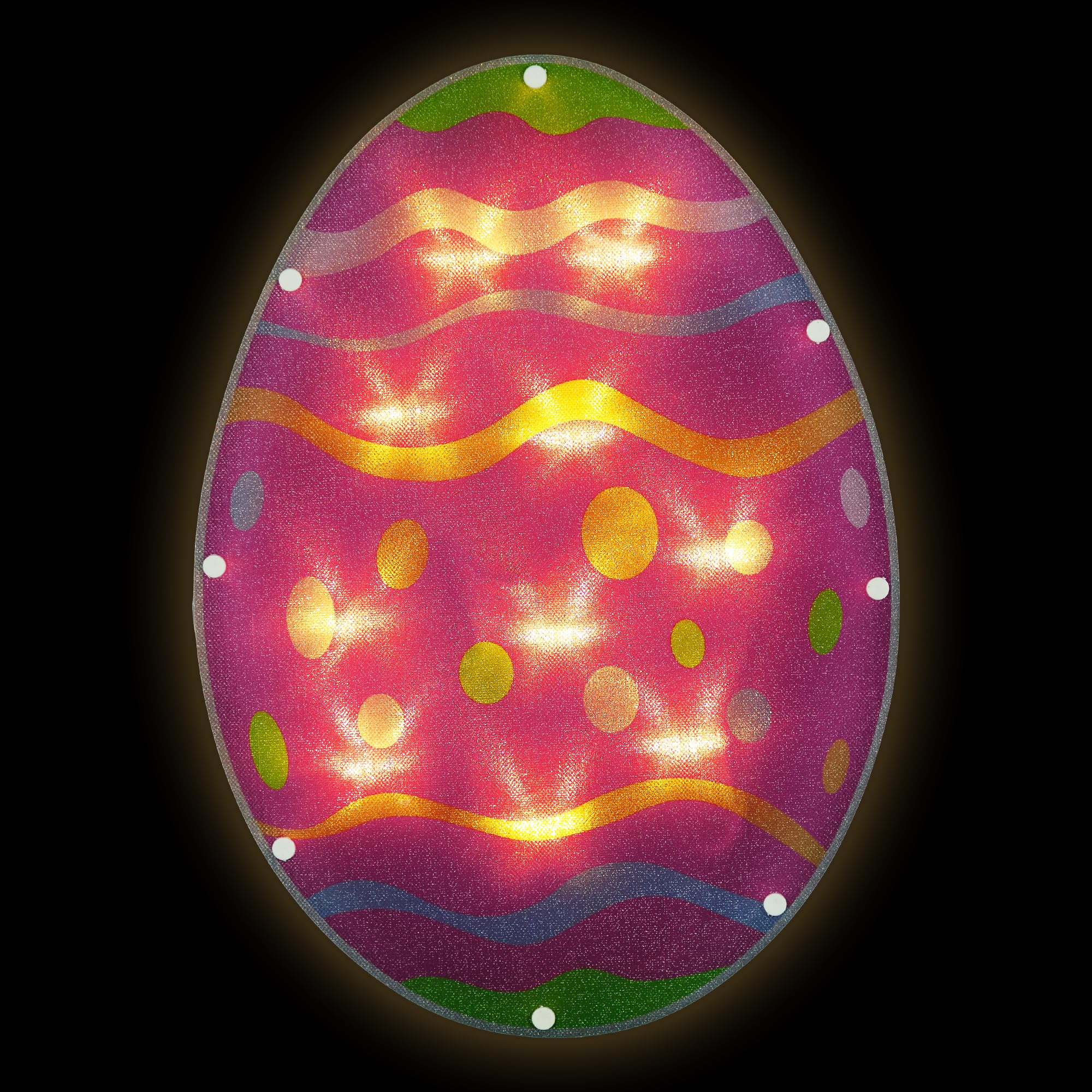 Northlight Battery Operated LED Lighted Easter Egg Window Decoration - 14